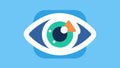Refresh Button A creative icon resembling a refresh button integrated with an eye symbolizing how exosomes revive tired