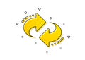 Refresh, change arrow icon. Rotation Arrowhead. Vector