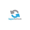 Refresh circle arrow cleaner design logo vector