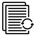 Refresh docs icon, outline style