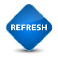 Refresh elegant blue diamond button Royalty Free Stock Photo