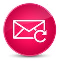 Refresh email icon elegant pink round button