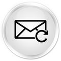 Refresh email icon premium white round button Royalty Free Stock Photo
