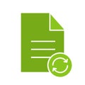 Refresh file glyph color icon
