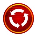 Refresh icon creative red round button illustration design Royalty Free Stock Photo