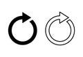 Refresh icon . Reload icon vector. Update icon Royalty Free Stock Photo