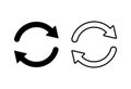 Refresh icon . Reload icon vector. Update icon Royalty Free Stock Photo