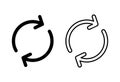 Refresh icon . Reload icon vector. Update icon Royalty Free Stock Photo