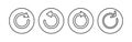 Refresh icon . Reload icon vector. Update icon Royalty Free Stock Photo