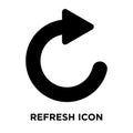 Refresh icon vector isolated on white background, logo concept o Royalty Free Stock Photo