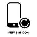 Refresh icon vector isolated on white background, logo concept o Royalty Free Stock Photo