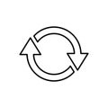 Refresh icon . Reload icon vector. Update icon Royalty Free Stock Photo