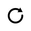 Refresh icon . Reload icon vector. Update icon Royalty Free Stock Photo