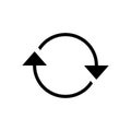 Refresh icon . Reload icon vector. Update icon Royalty Free Stock Photo