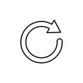 Refresh icon . Reload icon vector. Update icon Royalty Free Stock Photo