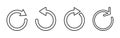 Refresh icon . Reload icon vector. Update icon Royalty Free Stock Photo