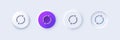 Refresh line icon. Rotation arrow sign. Line icons. Vector