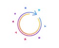 Refresh line icon. Rotation arrow sign. Vector Royalty Free Stock Photo