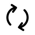 Refresh Line Style vector icon which can easily modify or edit Royalty Free Stock Photo