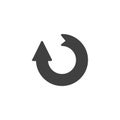 Refresh, loading arrow vector icon Royalty Free Stock Photo