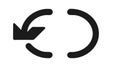 Refresh or loop arrow, symbolizing reload, repeat, or cyclical process, vector design Generative AI Royalty Free Stock Photo