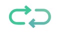 Refresh Loop Arrows Icon, Cycle Repetition Symbol, vector design Generative AI Royalty Free Stock Photo