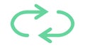Refresh loop arrows, reload, synchronize, continuous cycle, vector design Generative AI Royalty Free Stock Photo
