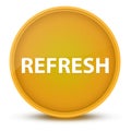 Refresh luxurious glossy yellow round button abstract Royalty Free Stock Photo