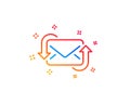 Refresh Mail line icon. New Messages correspondence sign. Vector