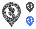 Refresh map marker Composition Icon of Spheric Items