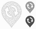 Refresh Map Marker Vector Mesh Network Model and Triangle Mosaic Icon