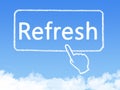 Refresh message cloud shape Royalty Free Stock Photo