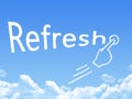 Refresh message cloud shape Royalty Free Stock Photo