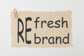 Refresh or Rebrand Concept Royalty Free Stock Photo