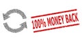 Refresh Recursive Collage of Refresh Items and Grunge 100 percent Money Back Seal