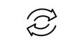 Refresh Reload Cycle Icon - Circular Arrows Repeat Update Symbol Royalty Free Stock Photo