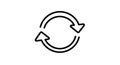 Refresh Reload Icon Circular Arrows Symbol Royalty Free Stock Photo