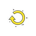 refresh reload icon vector design Royalty Free Stock Photo