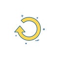 refresh reload icon vector design Royalty Free Stock Photo