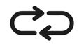 Refresh Repeat Cycle Icon Vector Graphic Element, vector design Generative AI Royalty Free Stock Photo