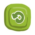 Refresh or restart button in cartoon doodle style, mobile app asset, video game ui button, undo button image Royalty Free Stock Photo