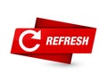 Refresh (rotate arrow icon) premium red tag sign