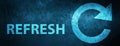 Refresh (rotate arrow icon) special blue banner background