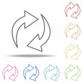 refresh sigh icon. Elements of web in multi colored icons. Simple icon for websites, web design, mobile app, info graphics