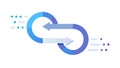 Refresh Sync Arrows Loop Vector Icon for Update Recycle, vector design Generative AI Royalty Free Stock Photo