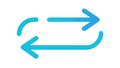Refresh or synchronize arrows: update, cycle, exchange, data flow, interface, vector design Generative AI Royalty Free Stock Photo