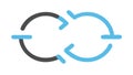 Refresh Synchronize Circular Arrows Blue UI Icon, vector design Generative AI Royalty Free Stock Photo