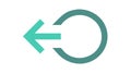 Refresh or Undo Arrow Cycle Data Reload Back Icon, vector design Generative AI Royalty Free Stock Photo