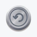 refresh web button. Vector illustration decorative design Royalty Free Stock Photo