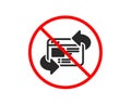 Refresh website icon. Update web page sign. Vector